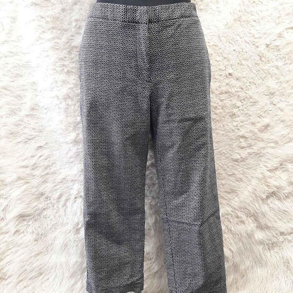 Mario Serrani Italy Women's Black Wide Legs Dress Pants Size 10